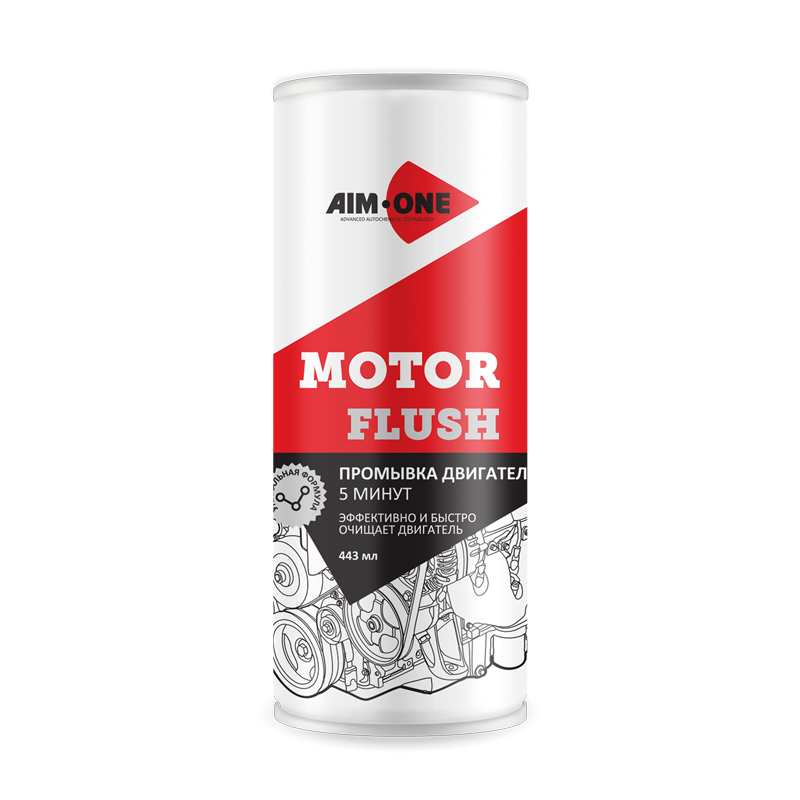 Промывка двигателя 5 минут MOTOR FLUSH "AIM-ONE" 443мл.